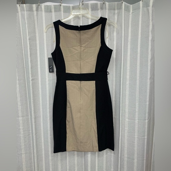 BCX‎ Dress NWT Black and Tan Color Block Sleeveless (No Belt) Size 9 - Picture 4 of 11